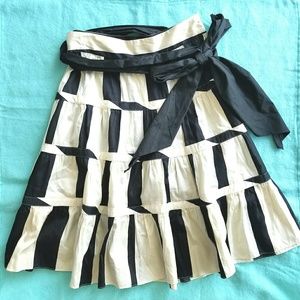 Zara black and white skirt, size S